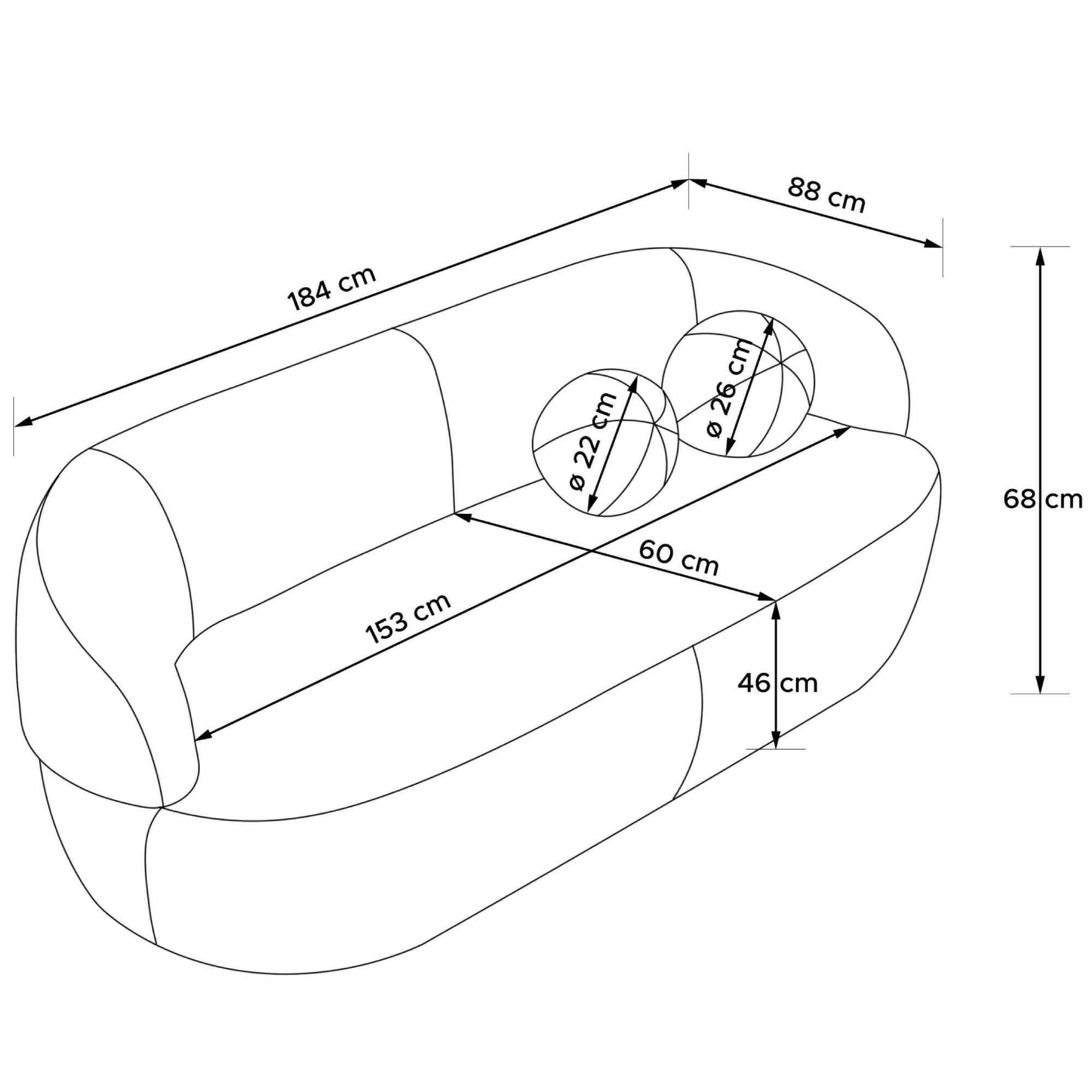 Thumbnail - Konsimo® 3-Sitzer-Sofa, Mintgrün, Holz, Holzwerkstoff, Textil, 190x68x88 cm, FSC 100%, Hergestellt in Europa, Wohnzimmer...