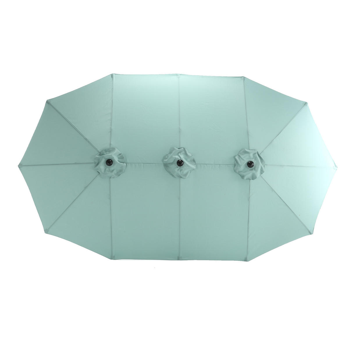 SONNENSCHIRM aus Polyester & Metall 455x265x238 cm Beige mit Handkurbel - Beige, Metall (265/455cm) - Modfu