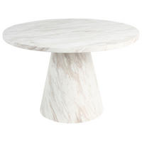 ESSTISCH Weiß Mere - Weiß, Holzwerkstoff (120/120/74cm) - Beliani