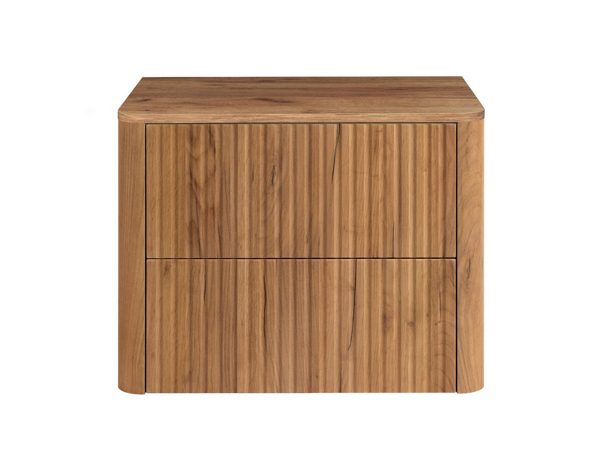BADEZIMMERSCHRANK: Craft-Eiche, Platte Craft-Eiche, 60,8 x 44,2 x 50 cm - Eichefarben, Holzwerkstoff (60.8/48.4/44.2cm) - 3XE LIVING