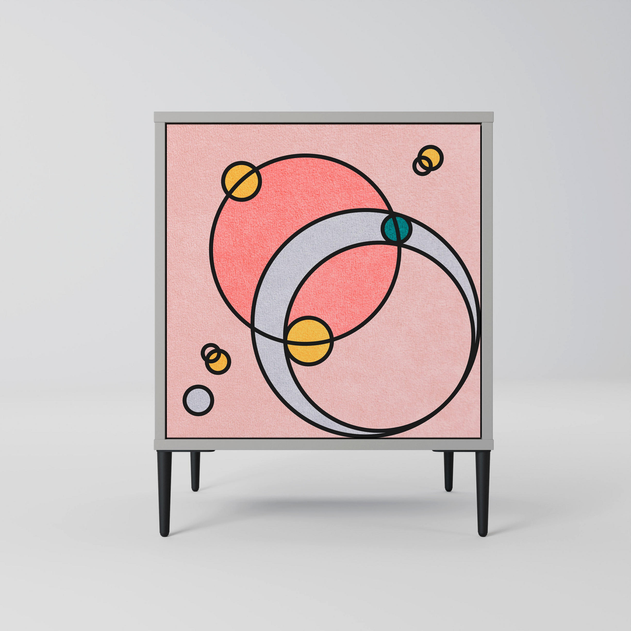 SpaceRebels Sideboard Grau 57.5x72.5x42 cm