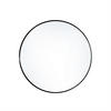 WANDSPIEGEL 50 cm Durchmesser Badezimmer Rund Metallrahmen Schwarz - Schwarz, Glas/Metall (50/2.8/50cm) - Livingandhome