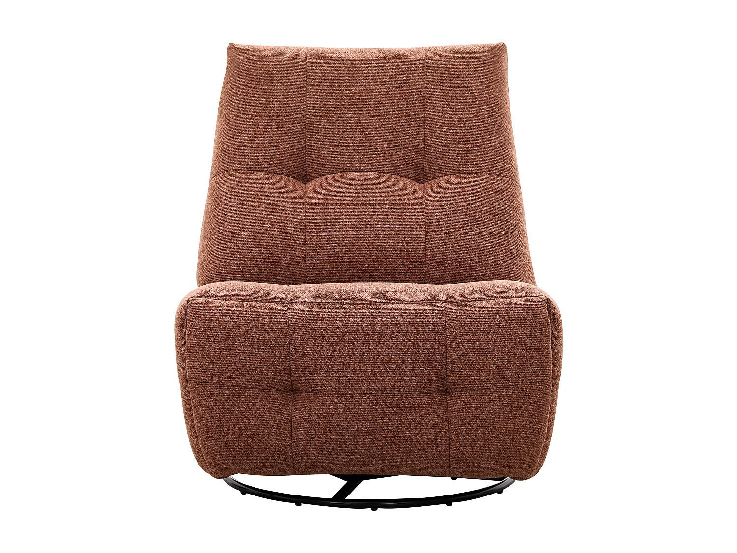RELAXSESSEL - 1 Person - stoff - terracotta Cosado - Terracotta, Textil/Metall (81/97/99cm) - Vente-Unique