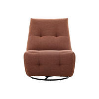 RELAXSESSEL - 1 Person - stoff - terracotta Cosado - Terracotta, Textil/Metall (81/97/99cm) - Vente-Unique