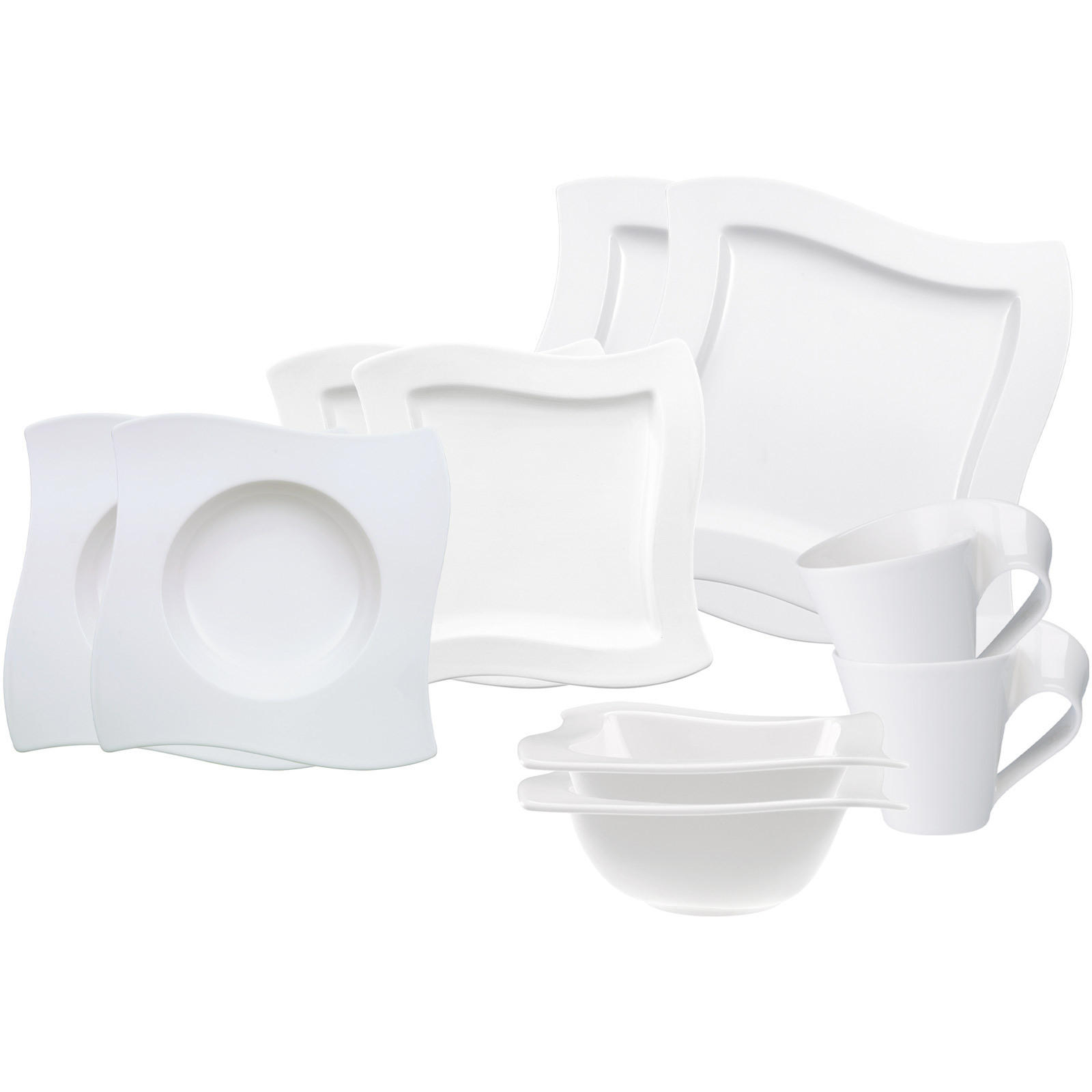 STARTER-SET NewWave weiß - Weiß, Keramik (1/1/1cm) - Villeroy & Boch