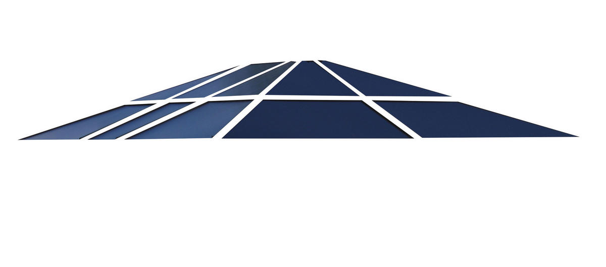 ERSATZDACH Hardtop Pavillon 3x3,6m plus 1 Rolle Filterband und 1 Rolle NON-Filterband - Transparent/Braun, Kunststoff (300/263/360cm) - QUICK STAR