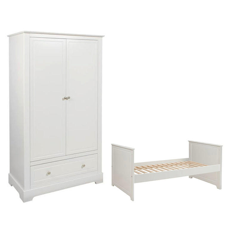 SOBA ZA BEBE 2-dijelni Bijeli - bijela, drvni materijal (146/90/78cm) - Petits-meubles