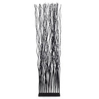 RAUMTEILER WAVE Weidenzweige schwarz - Schwarz, Naturmaterialien (40/170/12cm) - DESIGN DELIGHTS