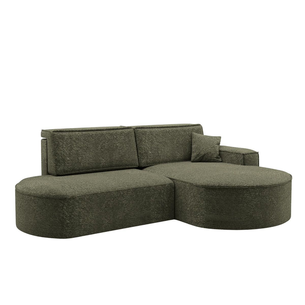 ECKSOFA Modena Pro - Komfort Und Stil stoff Arena Grün Rechts - Grün, Holz (278/179cm) - Kaiser Möbel