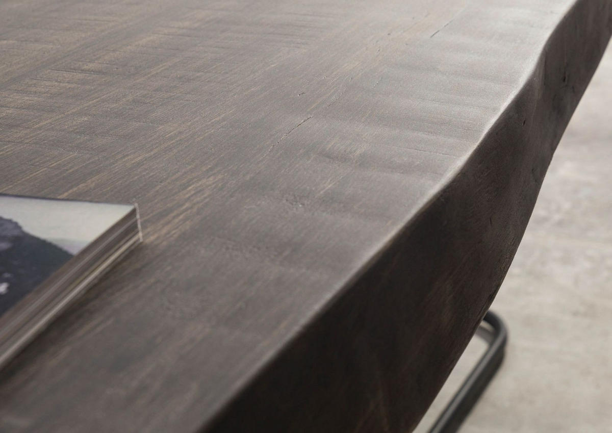 BAUMTISCH Mango 200x100x79 grau lackiert / Mikado-Beine anthrazit matt FREEFORM 5 - Anthrazit/Grau, Holz (200/100/79cm) - Massivmoebel24
