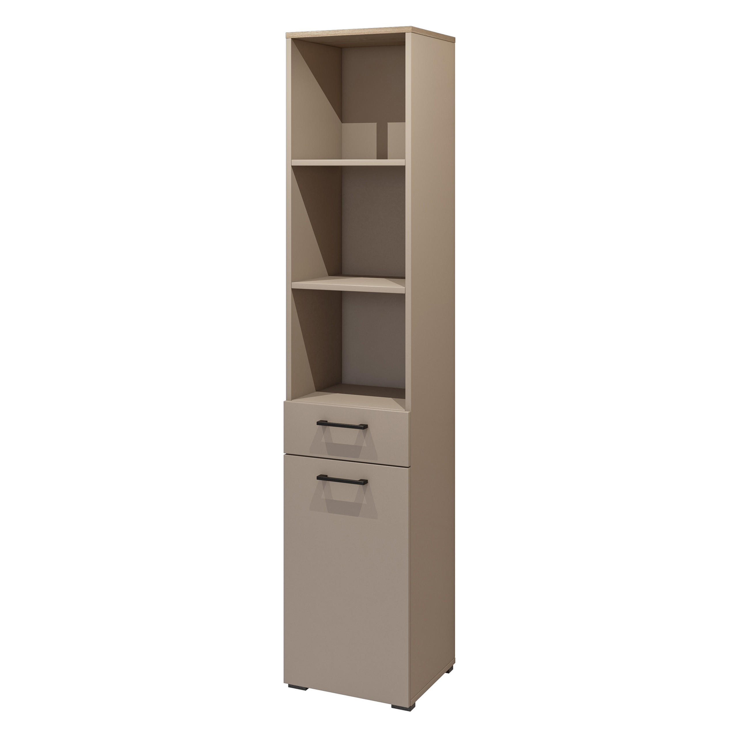 BÜCHERREGAL ROSIRIS 40x40x197 cm, Regal Beige - Beige, Holzwerkstoff (40/197/40cm) - MASSENO