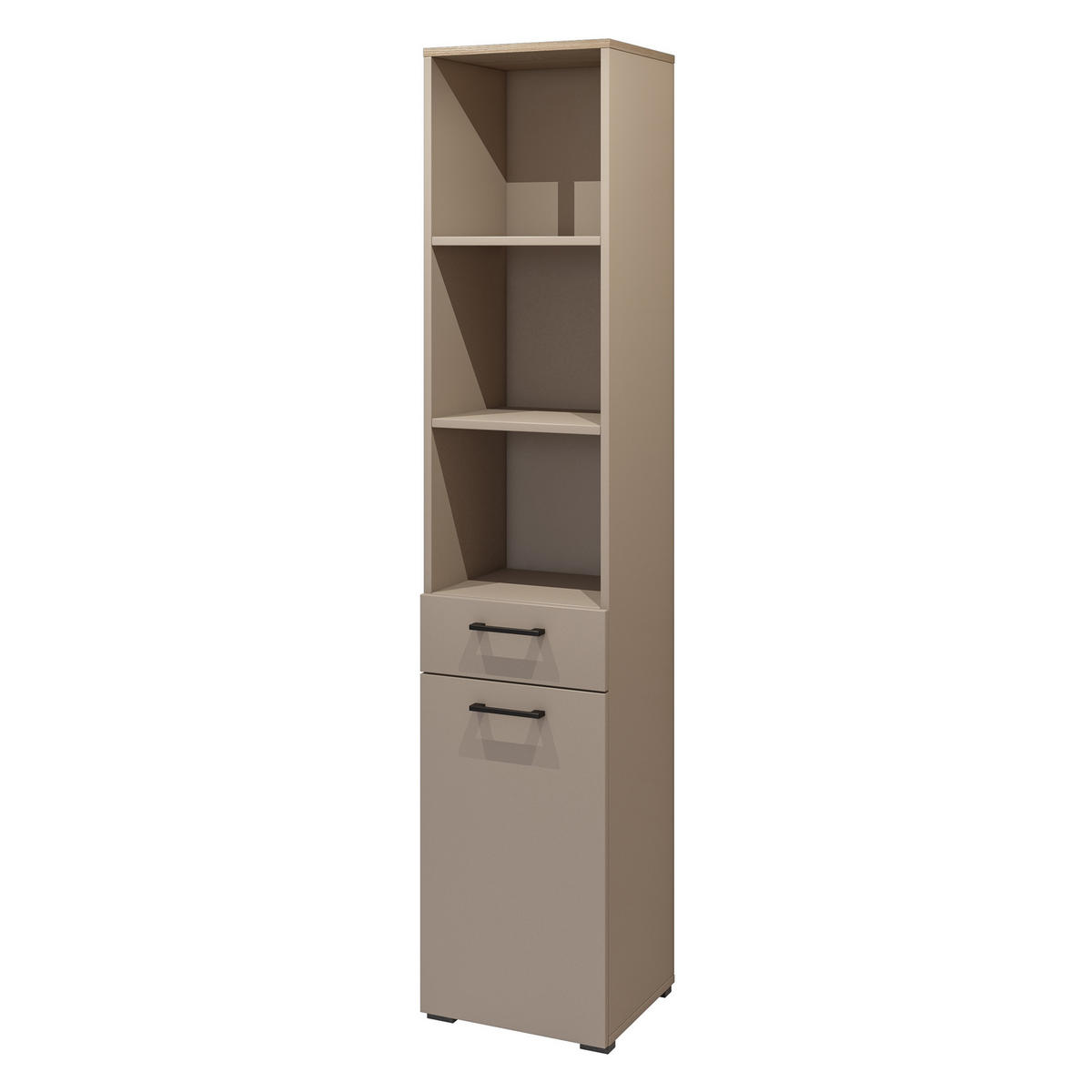 BÜCHERREGAL ROSIRIS 40x40x197 cm, Regal Beige - Beige, Holzwerkstoff (40/197/40cm) - MASSENO