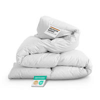 BETTDECKE 135x200cm - 80% Feder / 20% Daune - Weiß, Naturmaterialien/Textil (135/200cm) - Bestlivings