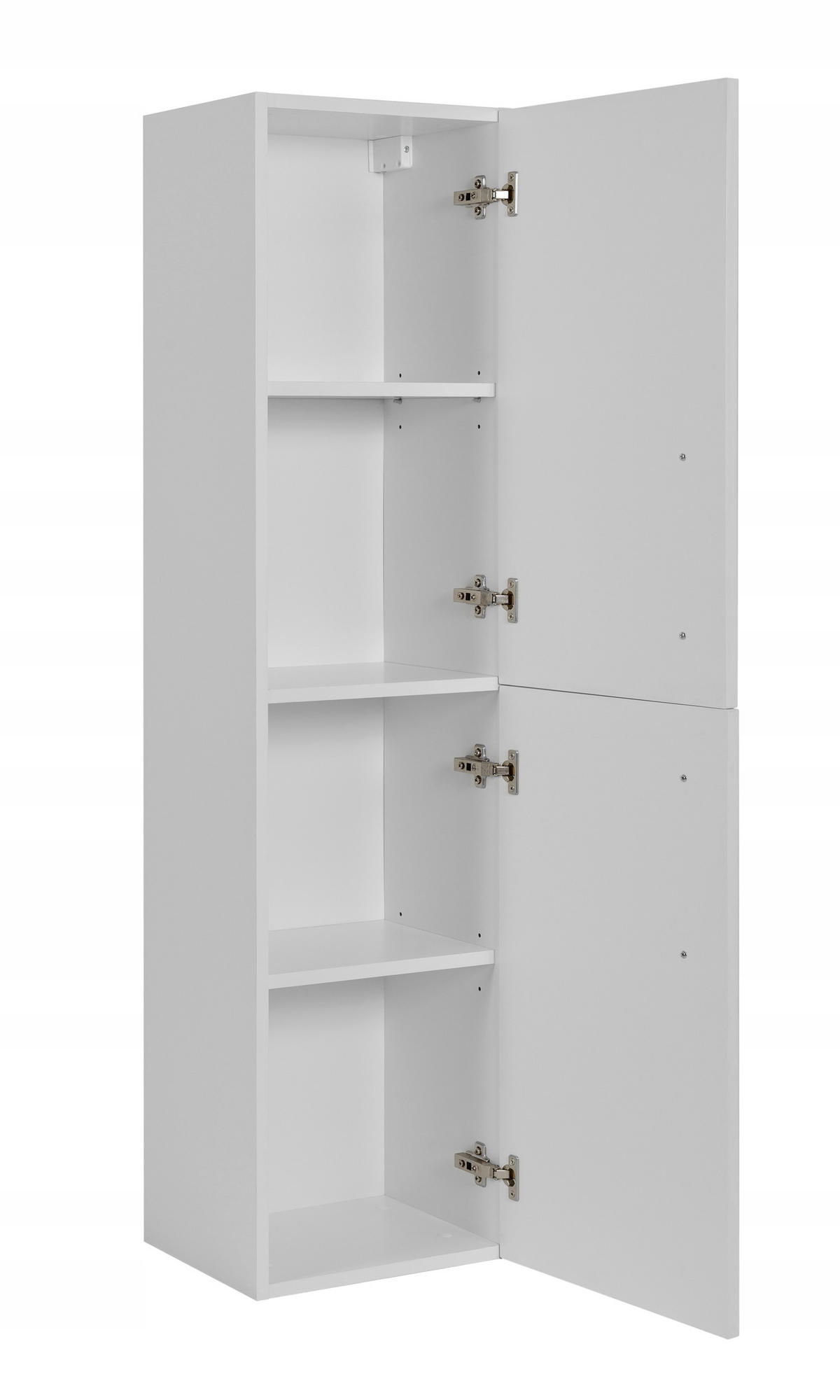 WASCHBECKUNTERSCHRANK + HÄNGESÄULE CLASSIC 60cm Mattwitte - Weiß, Holzwerkstoff (60/58/46cm) - Rodan