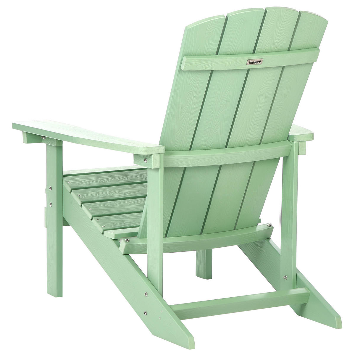 GARTENSTUHL Holzwerkstoff Hellgrün Adirondack - Grün, Kunststoff (75/88/88cm) - Beliani