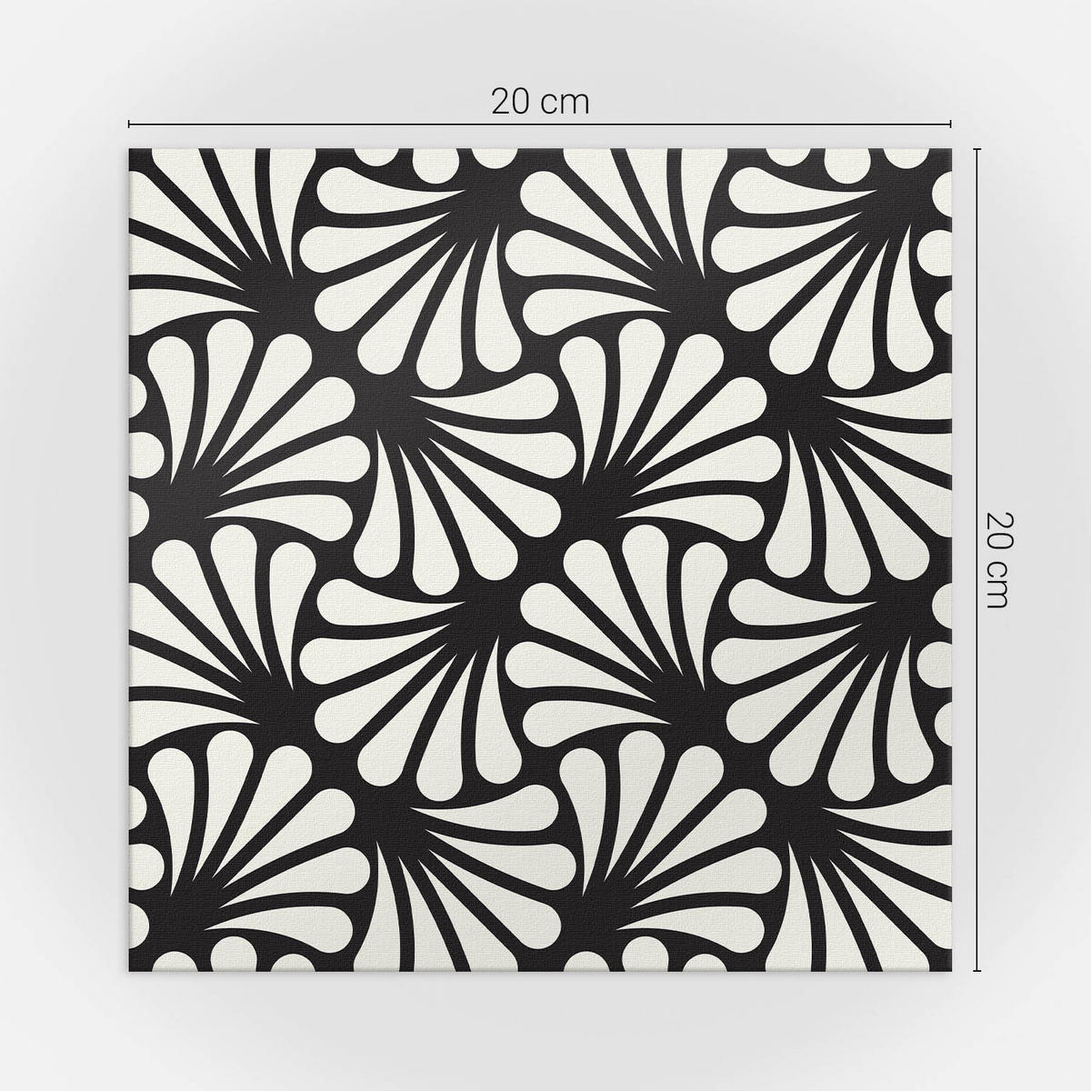 WANDPANEEL 20 Stück 20x20 cm selbstklebend Yndral - Weiß, Kunststoff (20/1.6/20cm) - Wallfluent