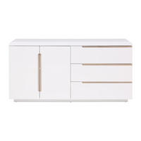 SIDEBOARD - 160 cm x 39.6 cm - Holz, Platte - Weiß - NURINI - Weiß, Holz (160/80/39cm) - Vente-Unique
