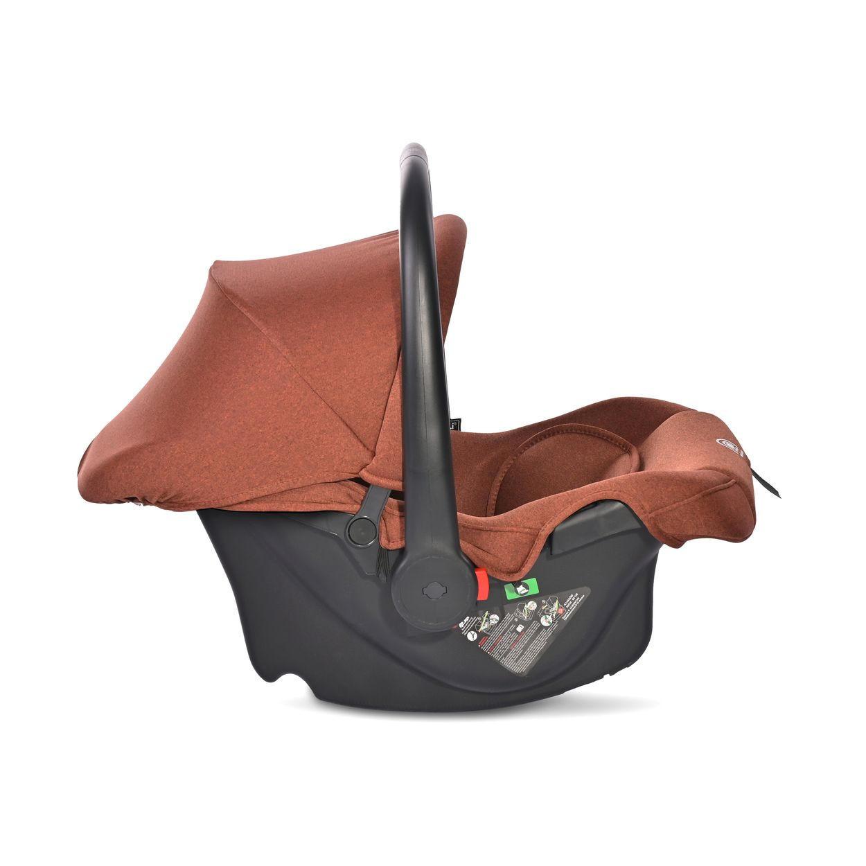 BABYSCHALE i-Size Joy Braun (40 - 87 cm) verstellbar, Faltdach, Memory-Schaum - Braun, Kunststoff (41/54/66cm) - Lorelli