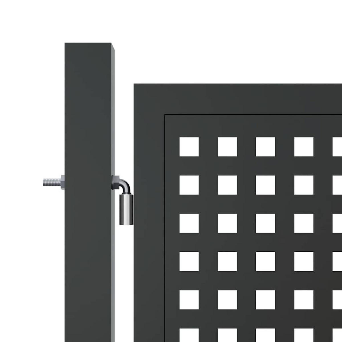 GARTENTOR Anthrazit 300/100 Cm Stahl - Anthrazit, Metall (6/150cm) - vidaXL