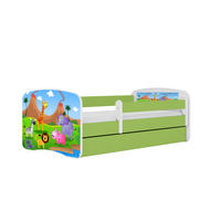 KINDERBETT Safari mit Schublade 160/80 90/61/164 - Grün, Holzwerkstoff (80/160cm) - RAUMHIRSCH FURNITURE