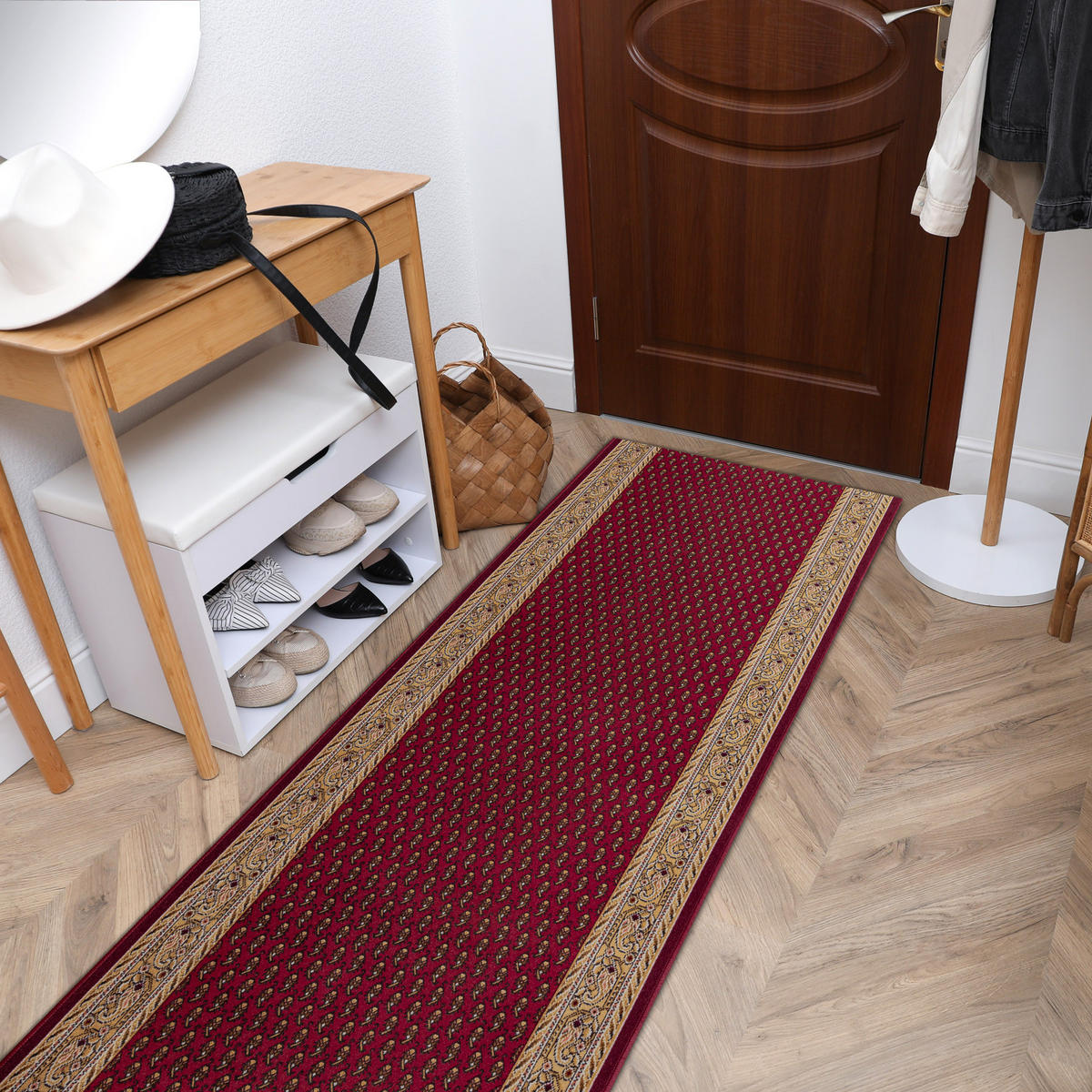 LÄUFER Antirutsch INCA 80/210 cm - Rot, Textil (80/210cm) - rugsX