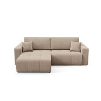 ECKSOFA Augusto - Beige, Holzwerkstoff/Textil (244/149cm) - Fun Möbel