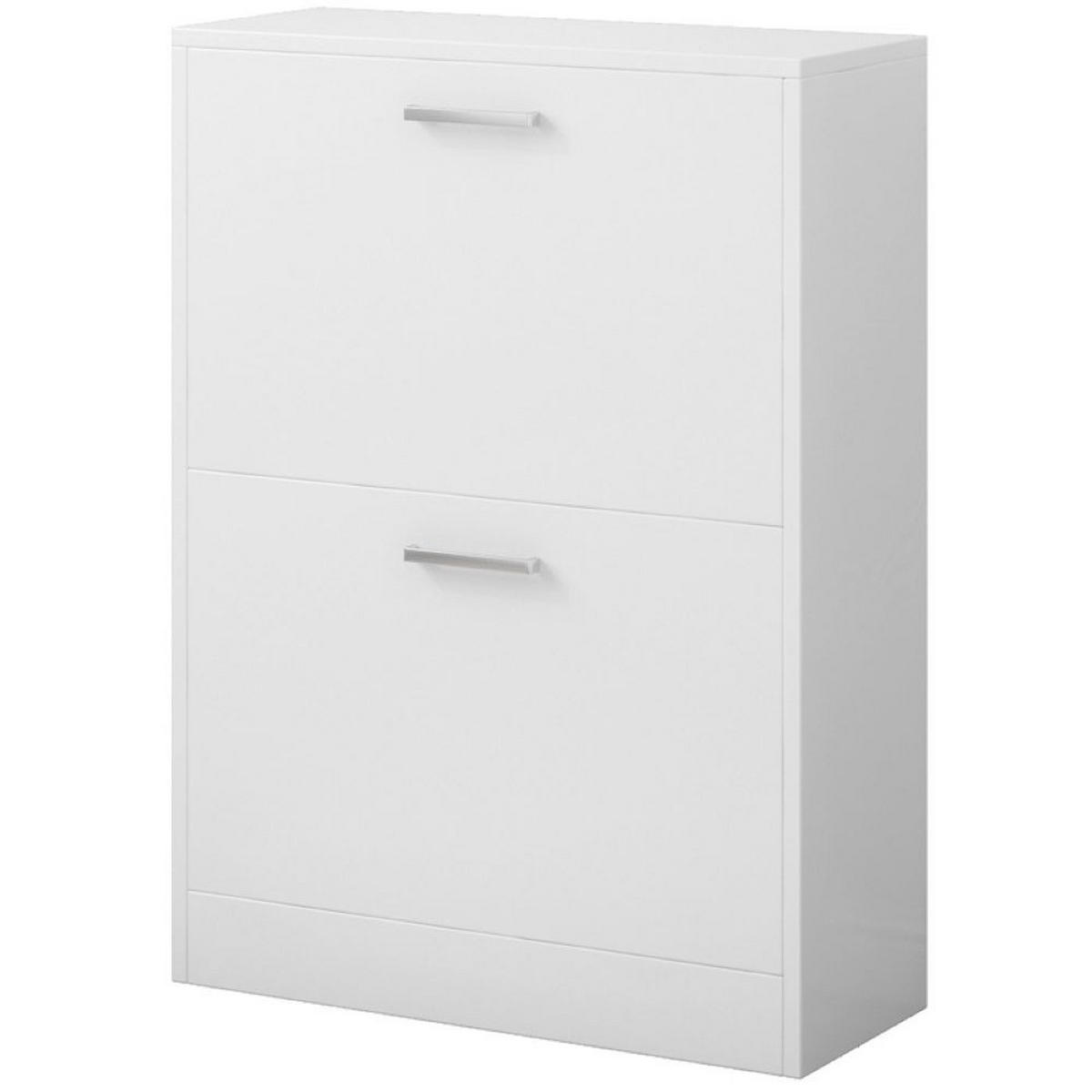 SCHUHSCHRANK, weiß 60/24/80 cm - Weiß, Holzwerkstoff (60/80/24cm)