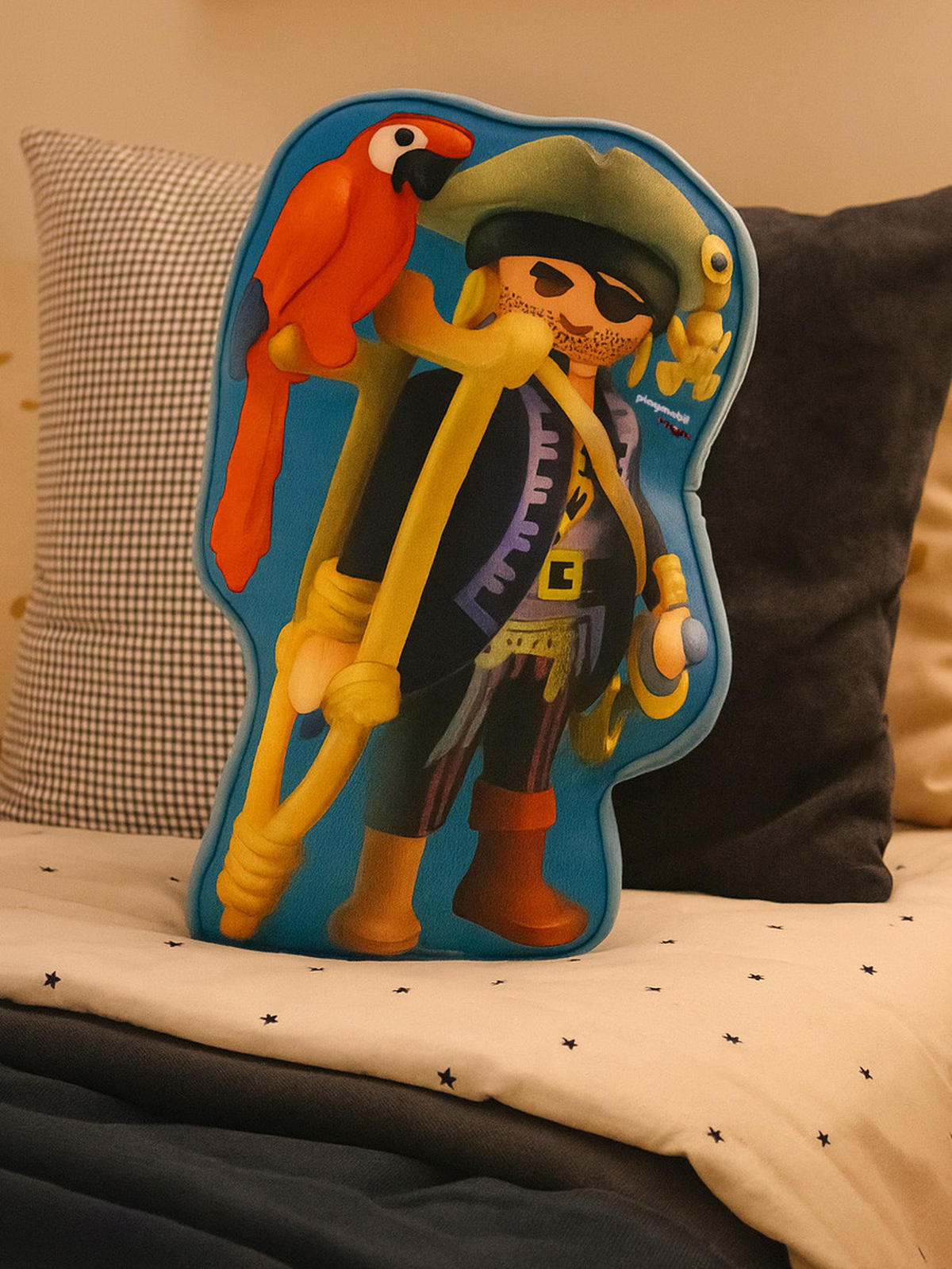 KINDERKISSEN Playmobil Piraten 29 x 38 x 13 cm - Multicolor, Textil (29/38cm) - Playmobil