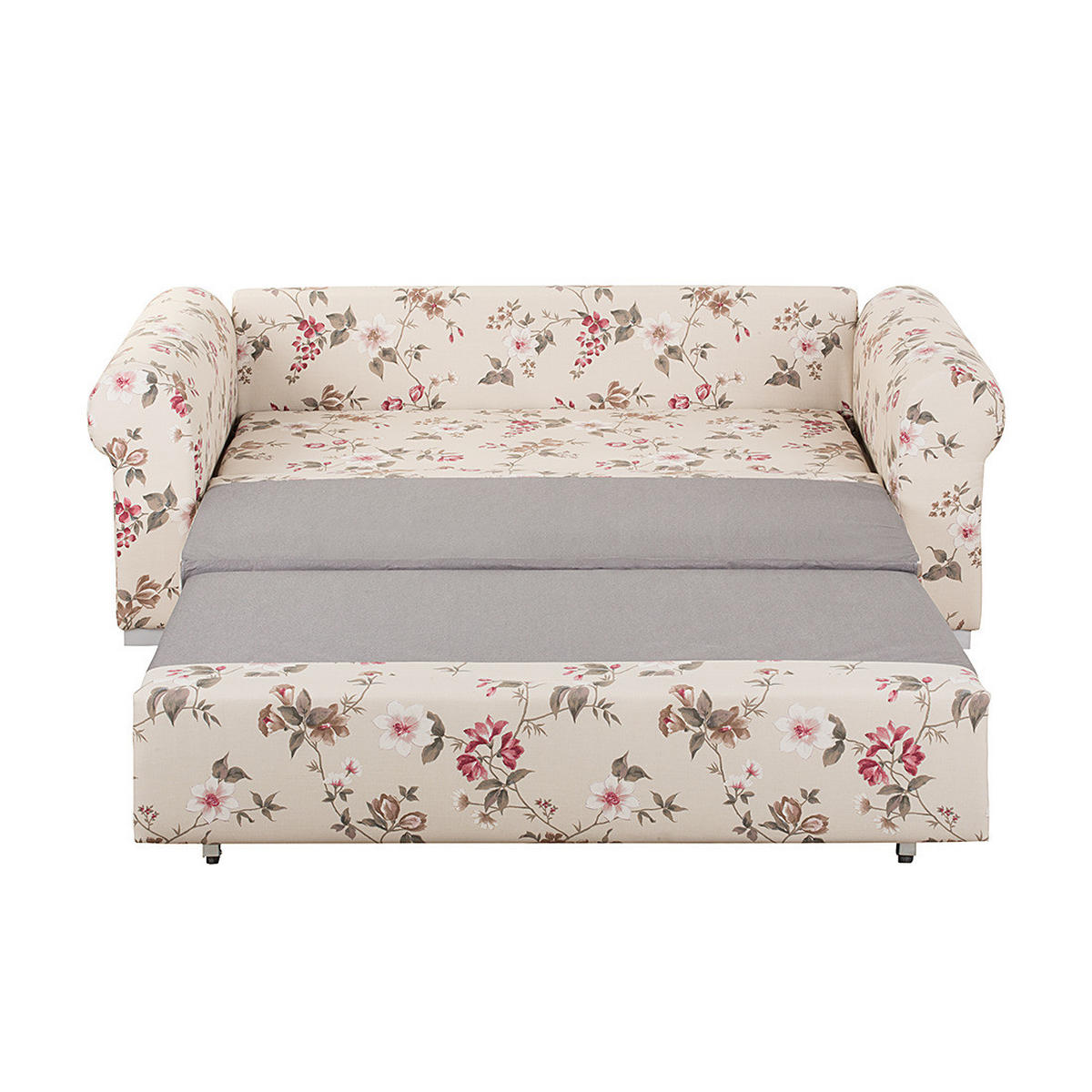 SCHLAFSOFA - Beige/Rosa, Textil (184/90/90cm) - home24
