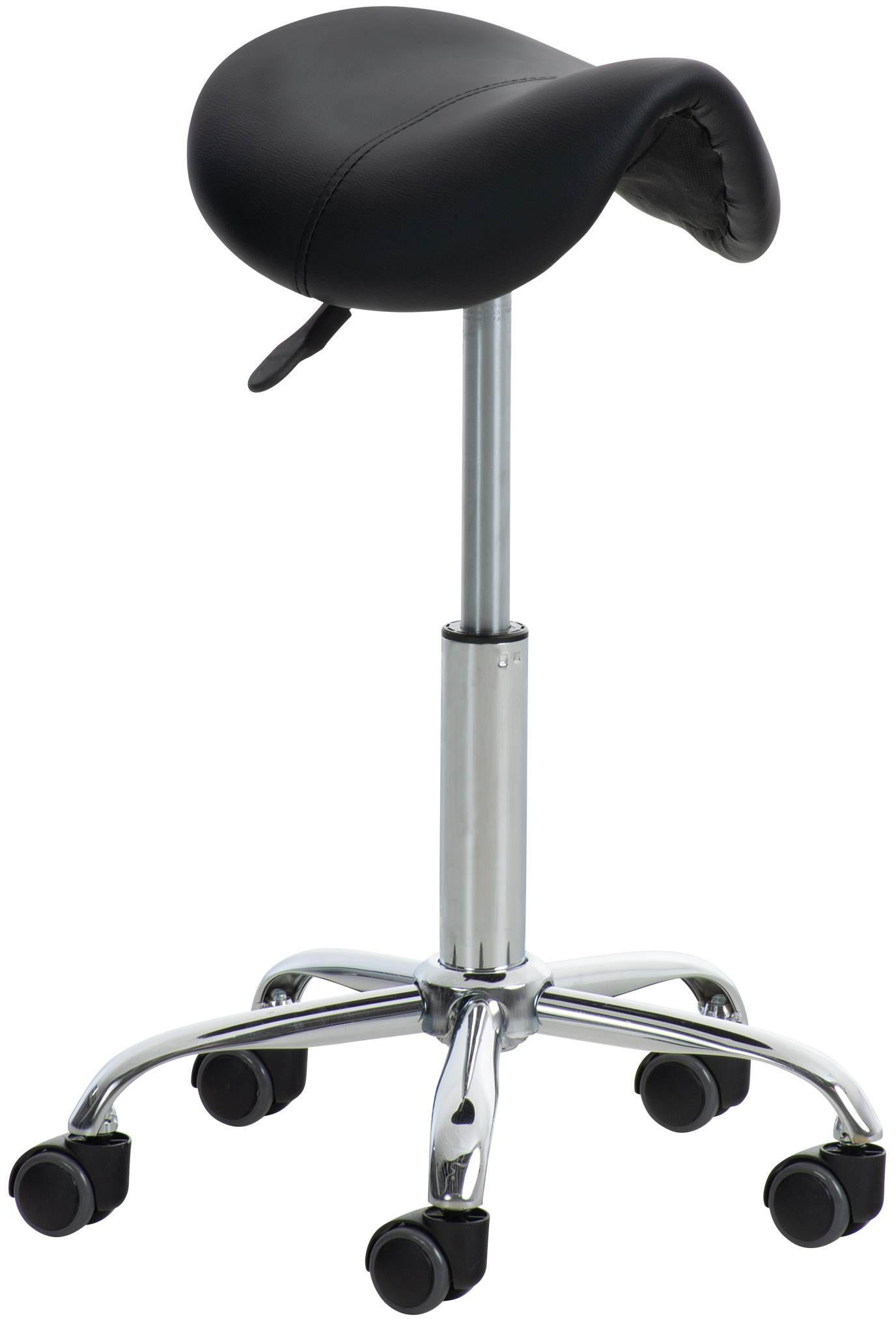 HOCKER Lederlook schwarz - Chromfarben/Schwarz, Textil/Metall (46/53/46cm) - CLP