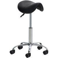HOCKER Lederlook schwarz - Chromfarben/Schwarz, Textil/Metall (46/53/46cm) - CLP