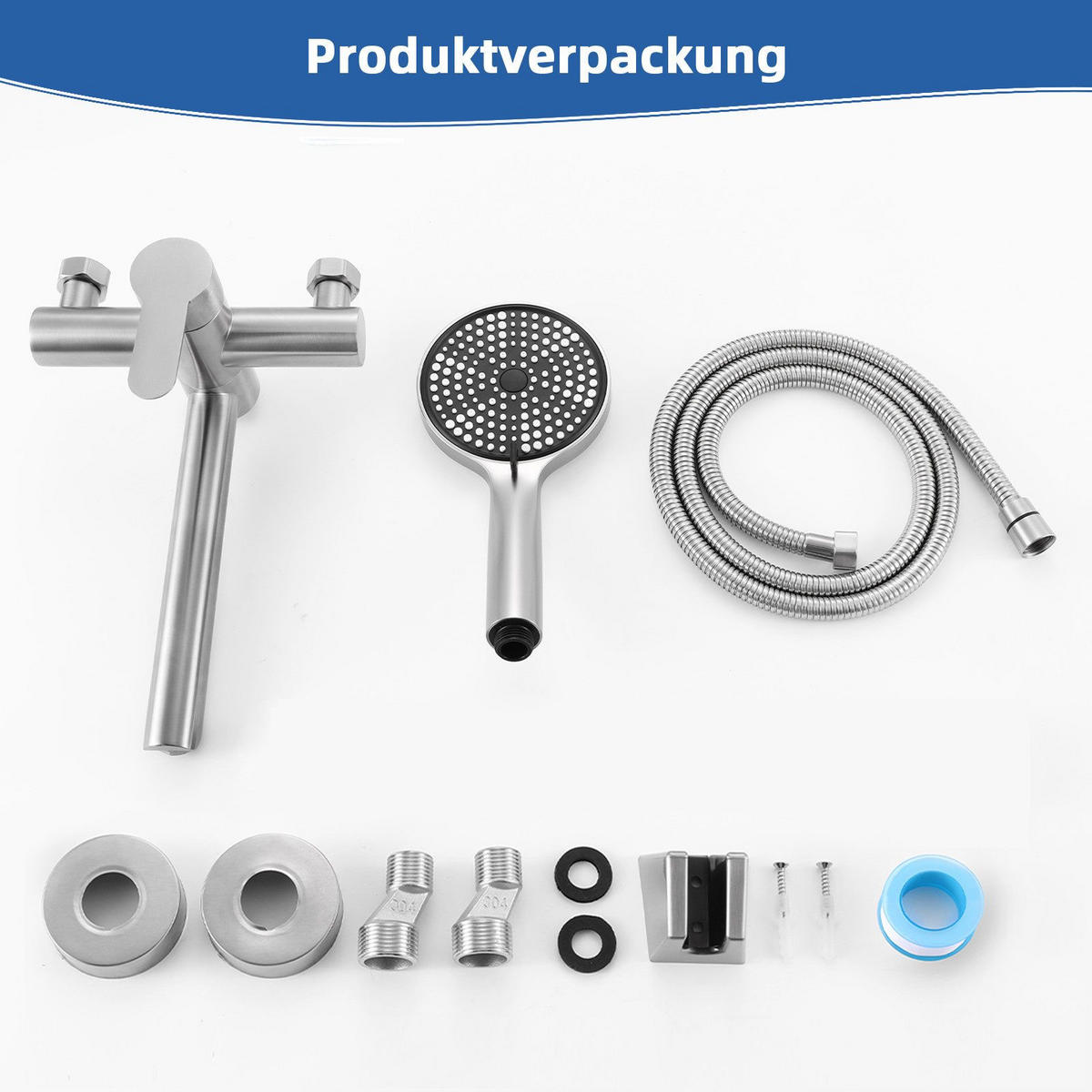 HANDBRAUSE BRAUNSCHWEIG Ⅲ 22/2/13 cm - Silberfarben, Metall (15/13/22cm) - Nettlife