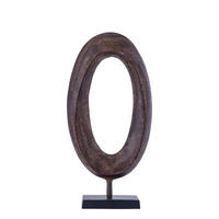 SKULPTUR Rhubie Braun 24/10/49cm - Braun, Metall (10/49/24cm) - PTMD Collection