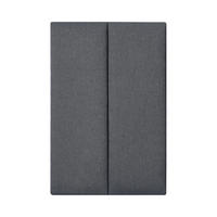 KOPFPOLSTER-SET 2 TLG. Carpino - Dunkelgrau, Textil (3/30/90cm) - [neu.haus]