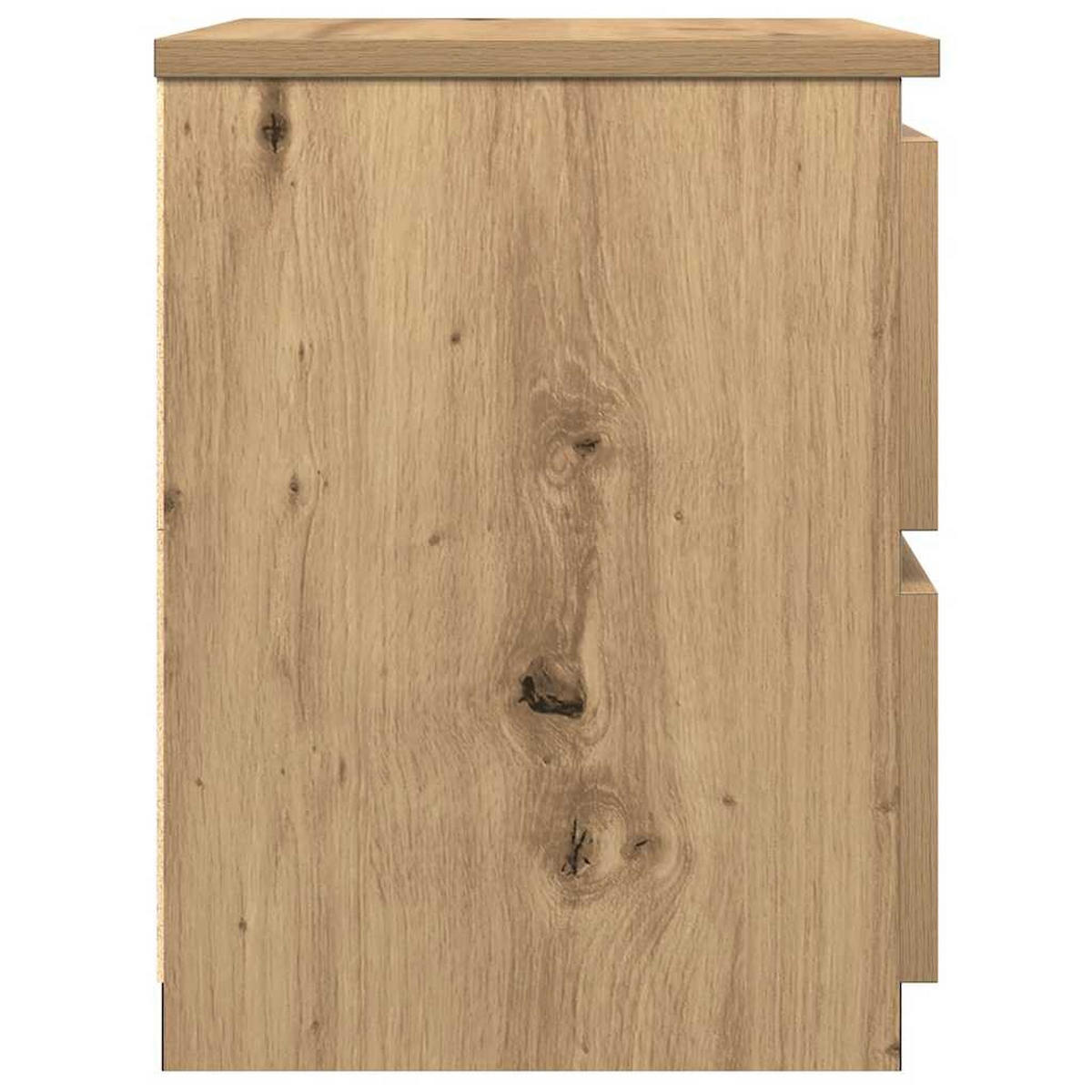 NACHTTISCHE 2Er Set Artisan-Eiche 30/30/40 Cm Holzwerkstoff - Braun, Holzwerkstoff (30/40/30cm) - vidaXL