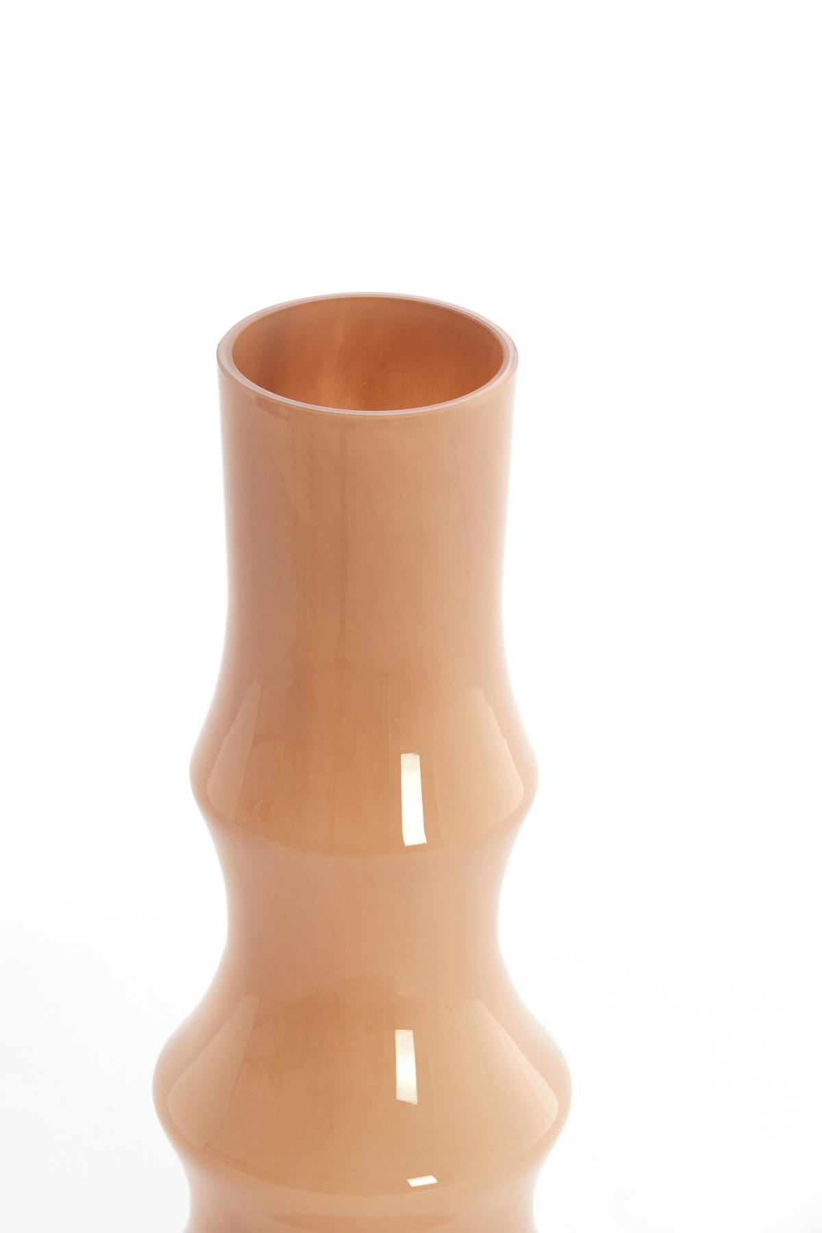 VAZE Fiorenza Braun 19/19/50 cm - Braun, Glas (50cm) - Light & Living