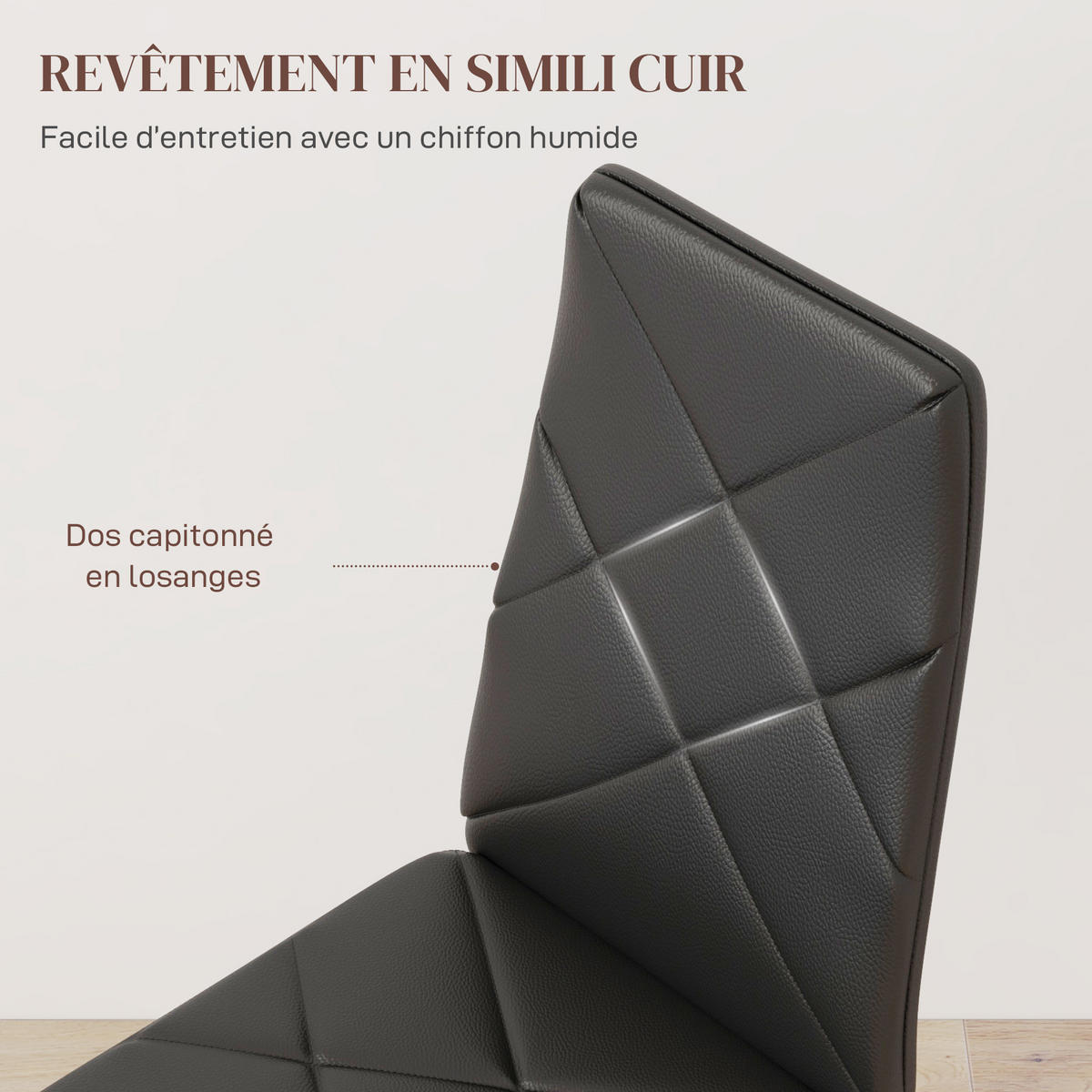 ESSZIMMERSTÜHLE 2er-Set DE-13329 hohe Rückenlehne Schwarz - Schwarz, Metall (50/97/41cm) - ComfortXL