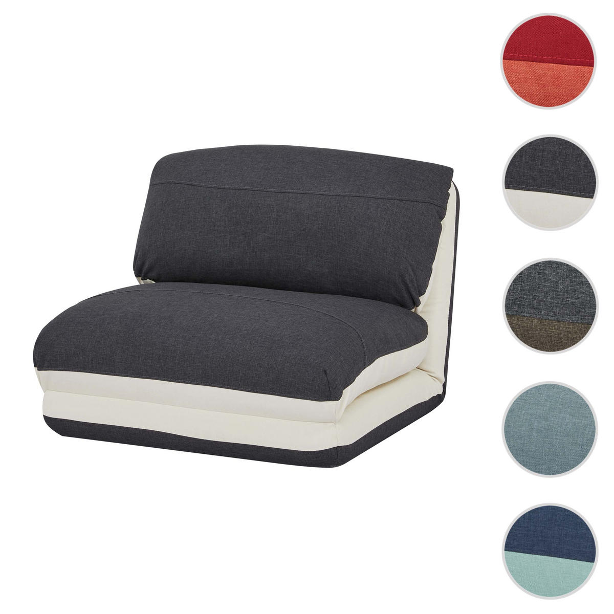 SCHLAFSESSEL Beige, Schwarz - Beige/Schwarz, Textil (75/60/75cm) - MCW