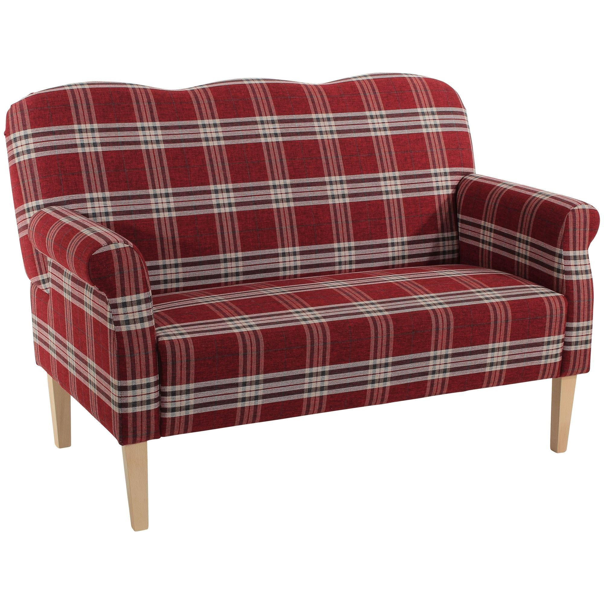 KÜCHENSOFA Karin Bezug Flachgewebe Buche natur / rot - Rot, Kunststoff (147/103/84cm) - 58aufmkessel