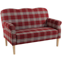 KÜCHENSOFA Karin Bezug Flachgewebe Buche natur / rot - Rot, Kunststoff (147/103/84cm) - 58aufmkessel