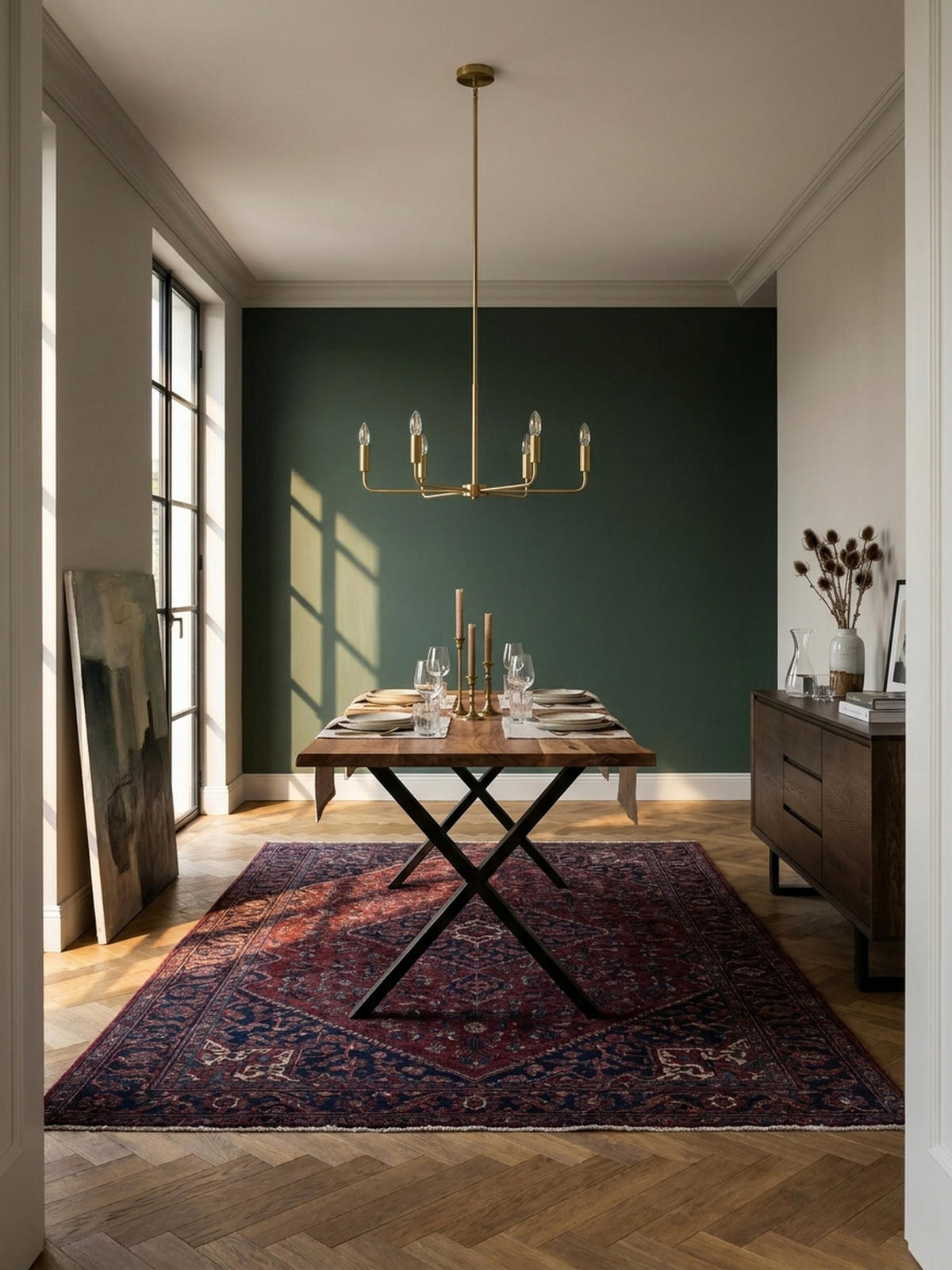 ESSTISCH Massivholz Metall X-Gestell Baumkante Industrial KRETA, Goldbraun-Schwarz 120x60x76 cm - Schwarz/Braun, Holz/Metall (60/120/76cm) - KADIMA DESIGN