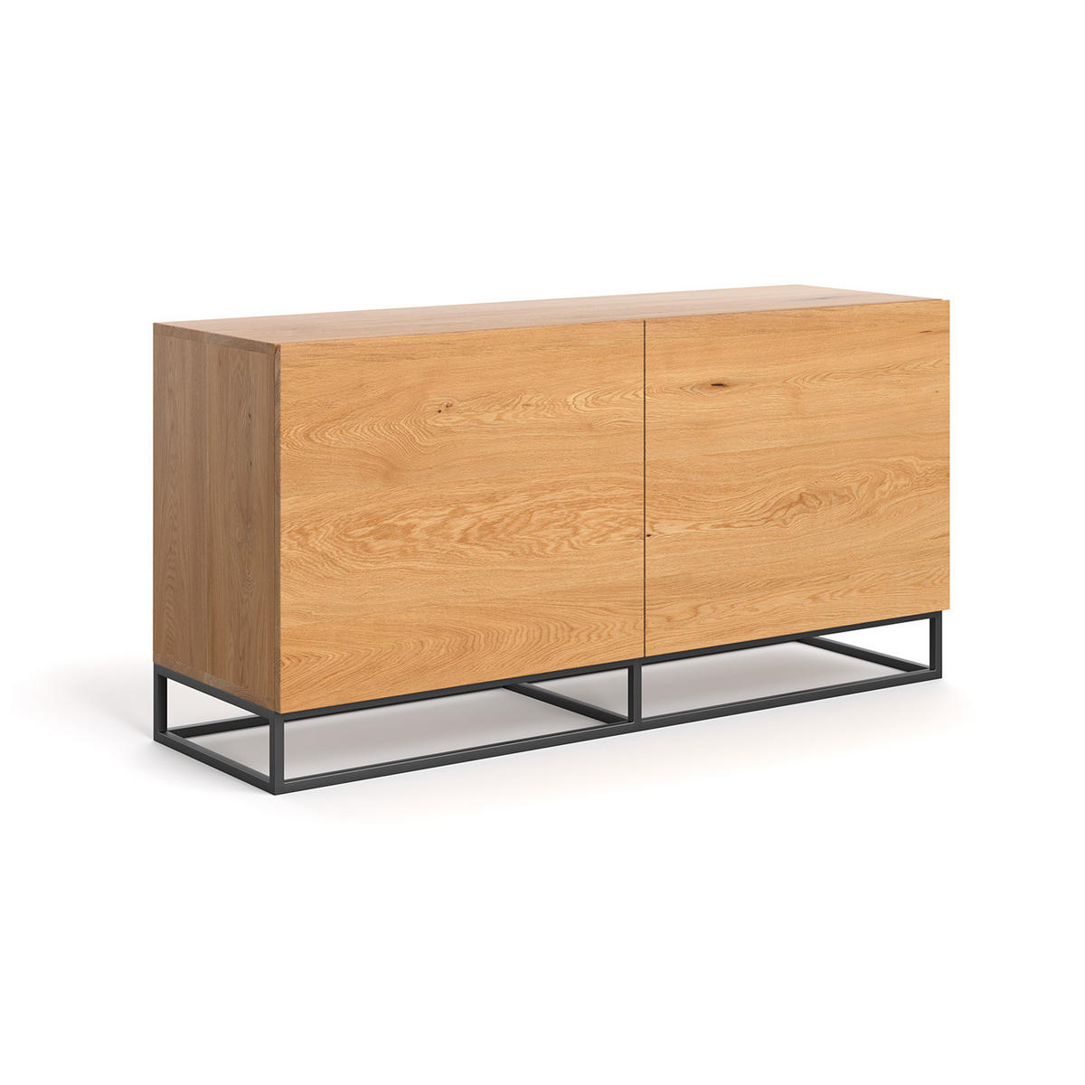 SIDEBOARD Frame aus massivem Eichenholz - Eichefarben/Naturfarben, Holz (160/80/50cm) - Danzz