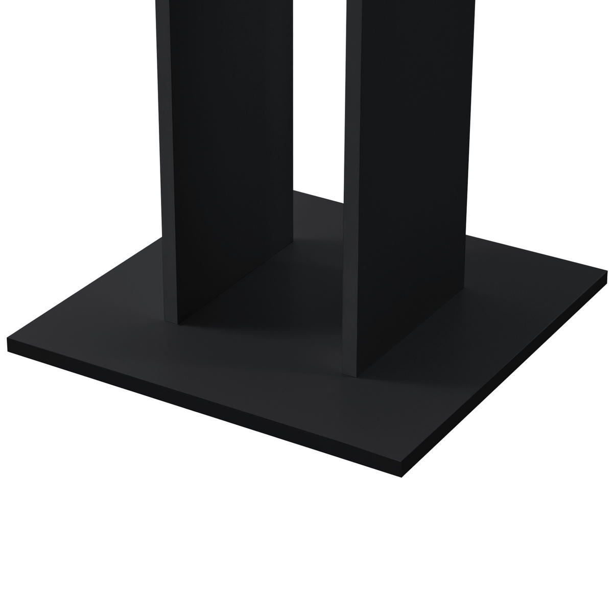 KÜCHENTISCH Lindesnes - Walnussfarben/Schwarz, Holzwerkstoff (65/65/78cm) - [en.casa]