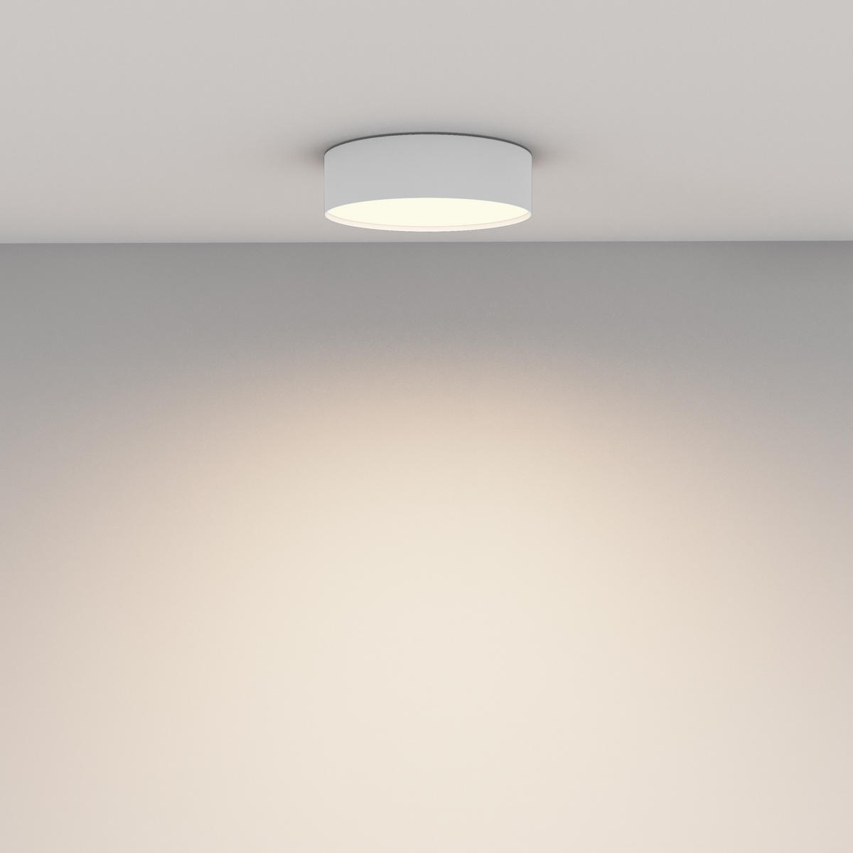 DECKENLEUCHTE Zon - Weiß - 22/22/6 cm - Weiß, Kunststoff (22/22/6cm) - Maytoni