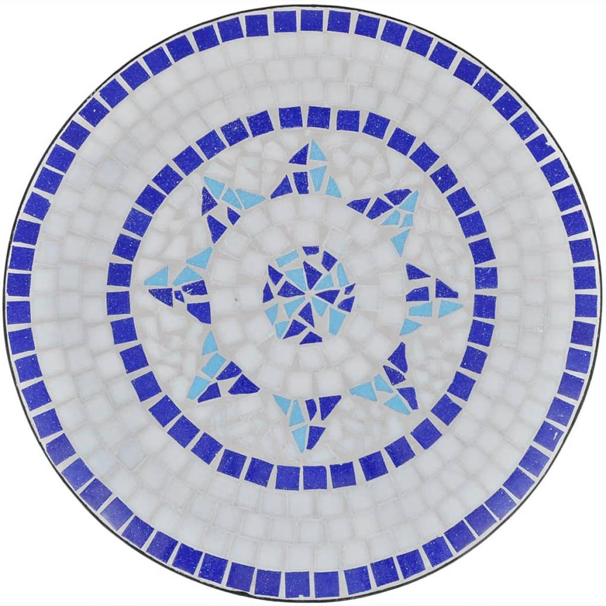 GARTENTISCH Tischar 60/70/60 cm - Blau, Naturmaterialien (60/60/70cm) - ZMH