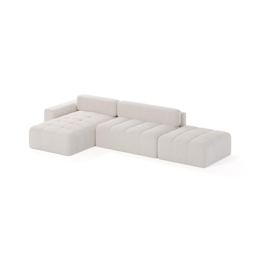 Thumbnail - Fedve Ecksofa, Weiß, Textil, L-Form,L-Form, 363x185 cm, Wohnzimmer, Sofas & Couches, Wohnlandschaften, Ecksofas