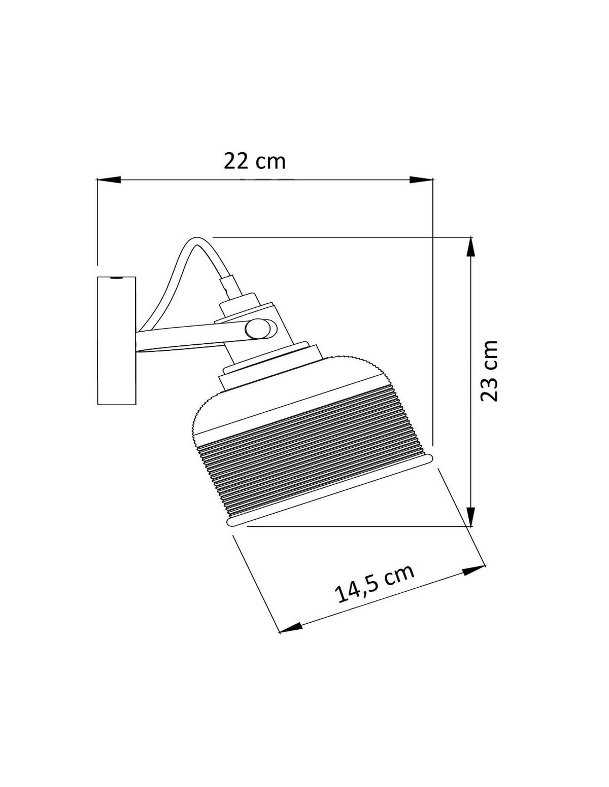 WANDLEUCHTE Vela, Transparant, 23cm - Transparent, Glas (22/23/14.5cm) - KOSILUM