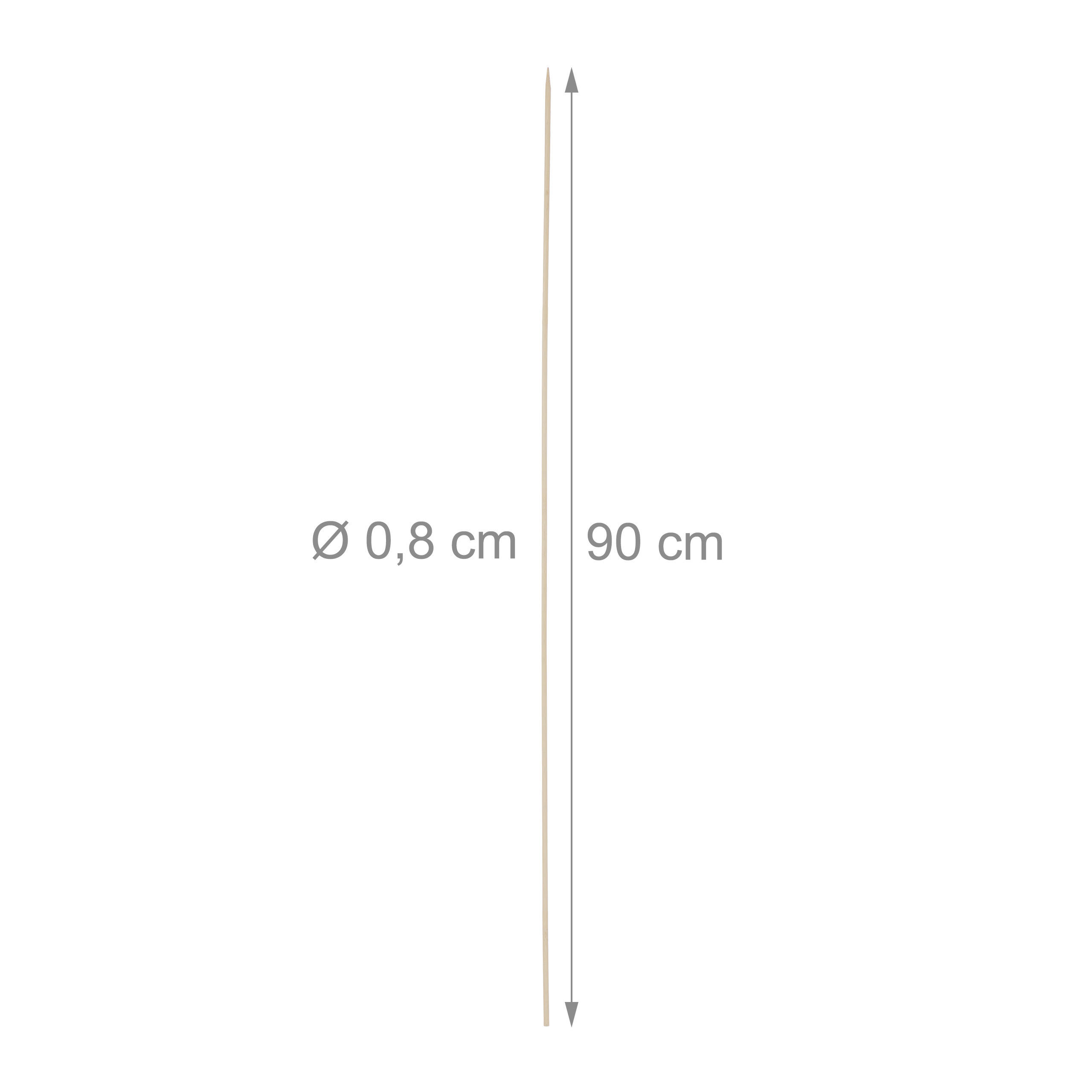 Thumbnail - Relaxdays Stockbrot, Hellbraun, Holz, 0.8 cm, Grills & Outdoor-Küchen, Grillbesteck