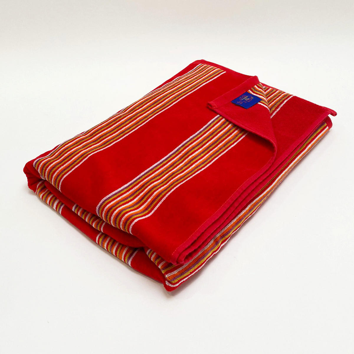 STRANDTUCH Frottee Velours Jacquard Milonga Rot 70x140 400g/m² - Rot, Textil (70/140cm) - LE COMPTOIR DE LA PLAGE