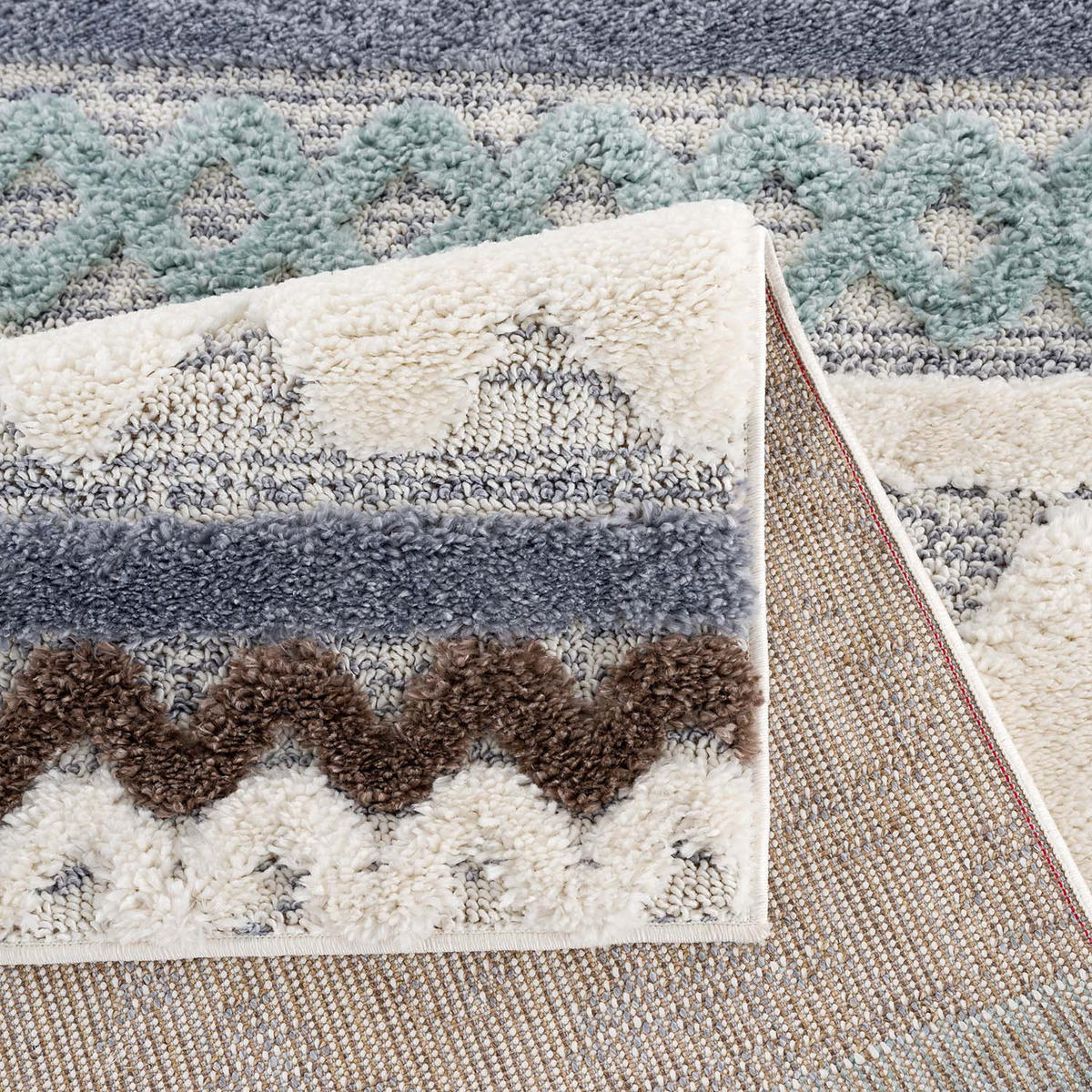 HOCHFLOR-TEPPICH Focus 3013 Multi 120x170 cm - Multicolor, Textil (120/170cm) - carpet city